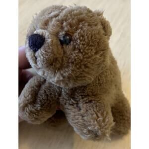 VTG Dakin ? Standing Brown Bear Plush 1986 Stuffed Animal Sound Old Cure Tiny